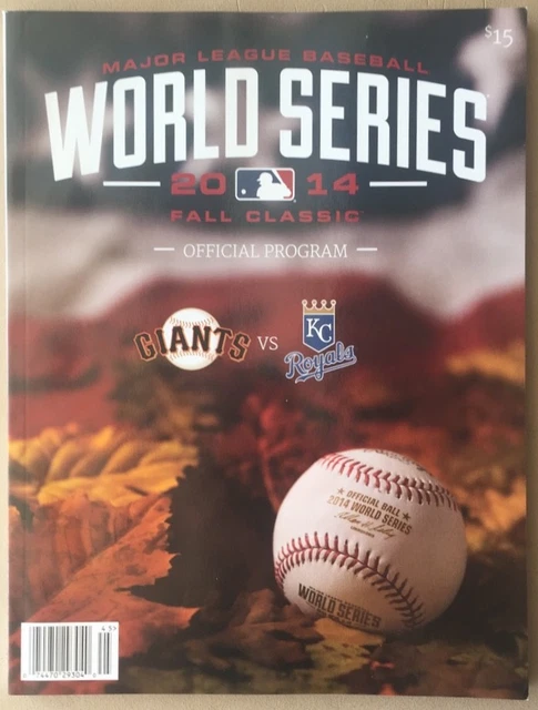 2014 World Series Program Kansas City Royals San Francisco Giants Lincecum