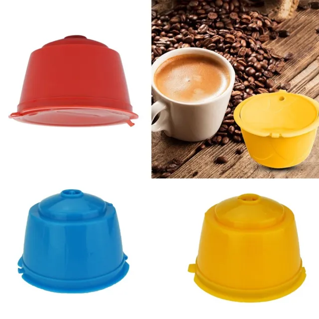 3x filtres rechargeables porte-café réutilisables capsules de café vides  recharge tasses à café pour , , , cafetière 
