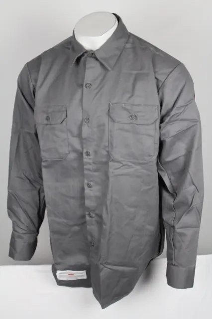 Bulwark FR Men's Midweight Excel FR ComforTouch Work Shirt XL Regular Gray