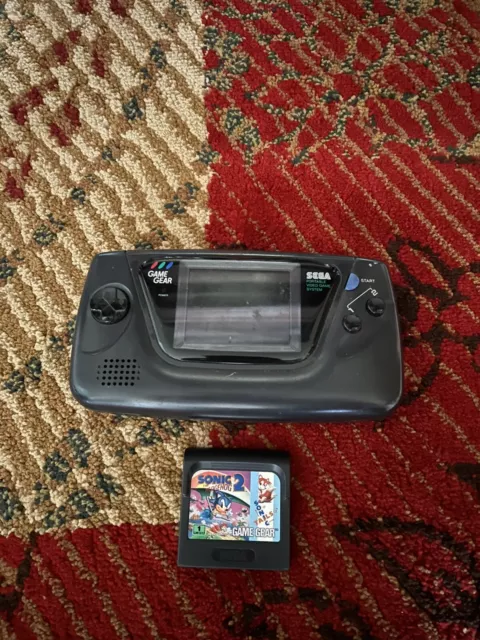 SEGA Game Gear Handheld System With Sonic 2 Game Cartridge Untested