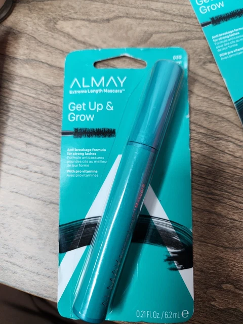 Rímel Almay Get Up & Grow 030 negro marrón largo extremo sellado original