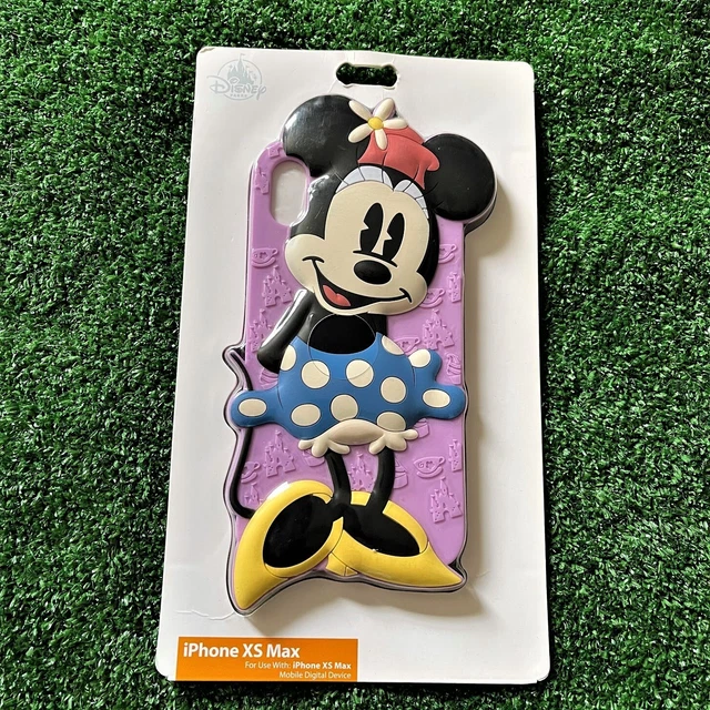 Disney Tech Retro Minnie Mouse Purple Silicone iPhone XS Max Cellphone Case NEW