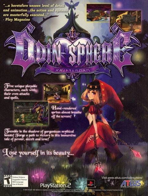 Odin Sphere Sur PS2 – PAL – Version Française – NEUF Sous Blister D’origine