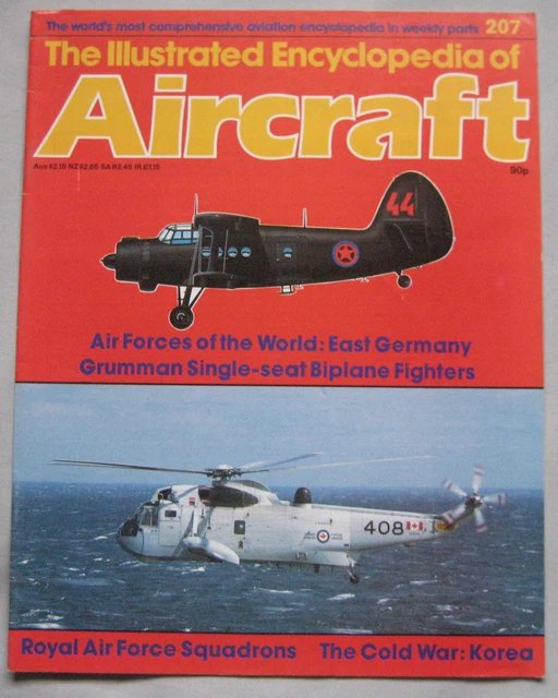 AIRCRAFT ISSUE 207 Grumman Single-seat Biplane Fighters F3F cutaway ...
