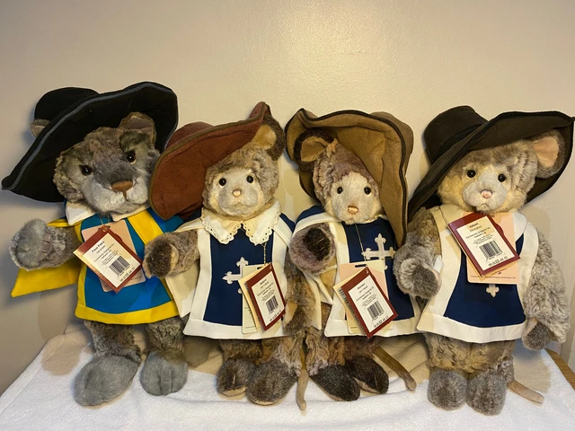 CHARLIE BEARS MOUSEKATEERS Set Valiant Gallant Honour Mice Faux Paws charlie-bears-mousekateers-set-valiant-gallant-honour-mice-faux-paws