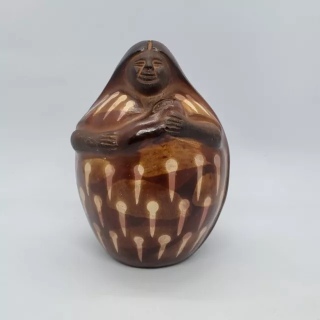 Genaro Paz Peru Chulucanas Peruvian Pottery Mother And Child Signed