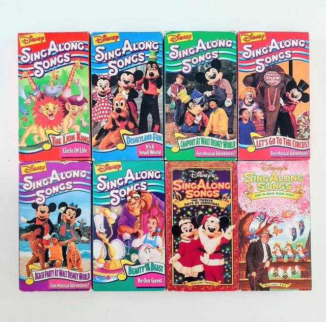 LOT OF 8 Disney Sing Along Songs VHS Tapes EUR 21,47 - PicClick FR