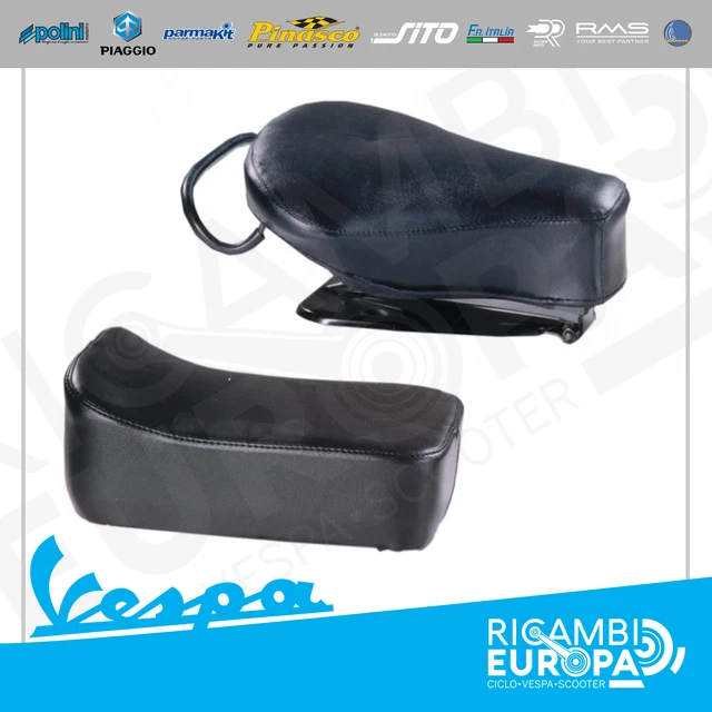 SELLA LUNGA NERA SEDILE CON LEVETTA VESPA 50 SPECIAL L N R 125 PRIMAVERA | UK - Foto 8