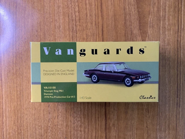 Vanguards Corgi 1:43 Triumph Stag MkI Damson 1970 Pre Production Car VA10108