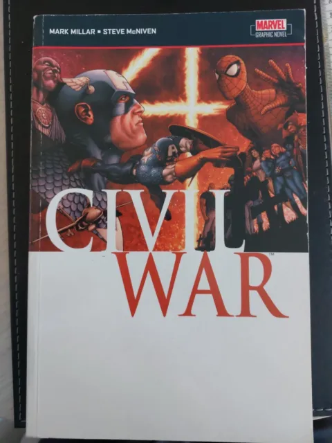 Marvel Civil War by Mark Millar (2007, Paperback) VGood Classic Crossover Event