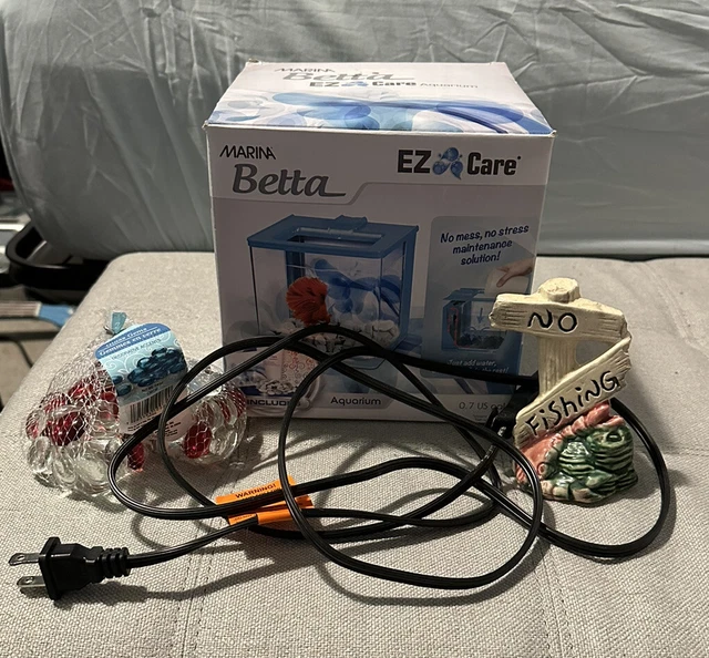 Marina Betta EZ Care Aquarium - BUNDLE