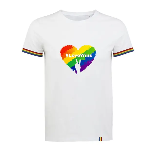 T-shirt gay lesbica LGBT mese dell'orgoglio arcobaleno uguaglianza unisex best seller
