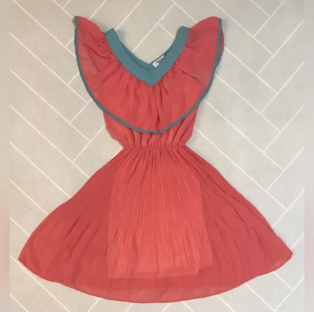 Think Closet salmon pink/mint color dress