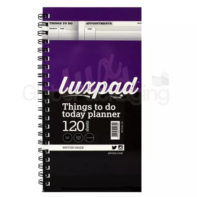 3 x THINGS TO DO TODAY WIREBOUND BOOKS NOTEBOOKS