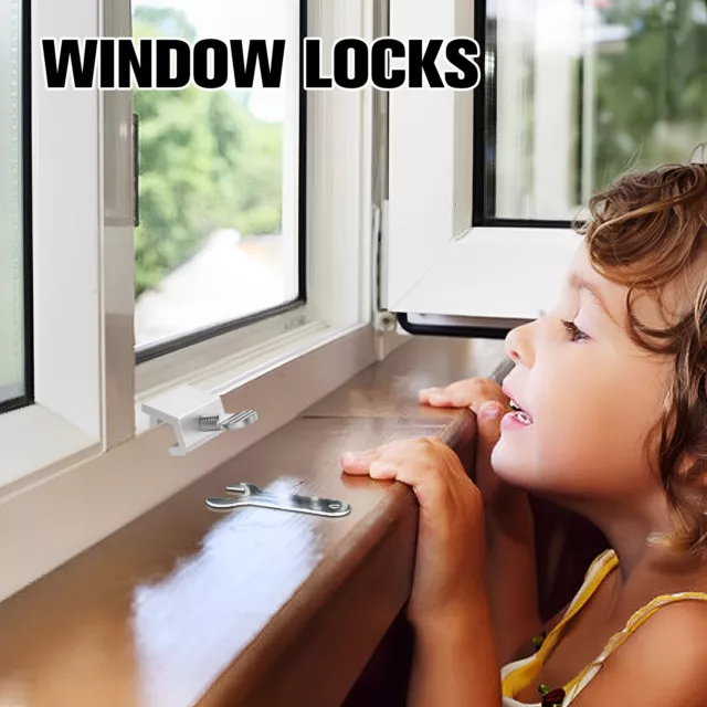 12Pcs Sliding Window Locks Aluminum Alloy Child Proof Security Lock DrVgi 2