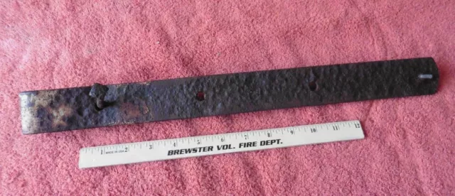 1 Wrought iron hinge strap barn door decor Vintage Antique hand Forged 18.5"