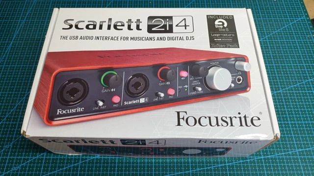 Focusrite Interface 4 Input FOCUSRITE SCARLETT 2I4 - USB AUDIO INTERFACE -MUSICIANS/DIGITAL DJS ...