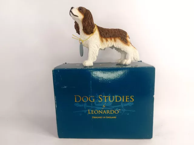 Cavalier King Charles Spaniel Figurine Leonardo Dog Studies Ornament Boxed