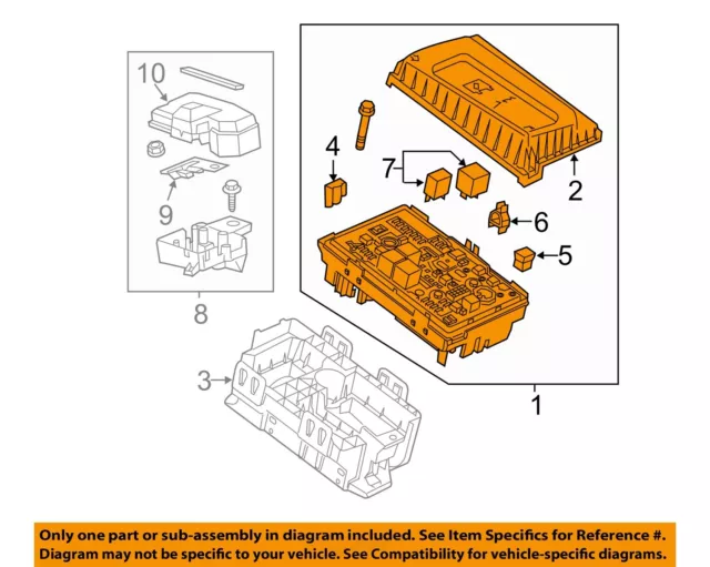 Chevrolet GM OEM 2011 Volt 1.4L-L4-Fuse Box-Fuse & Relay Box 22753454