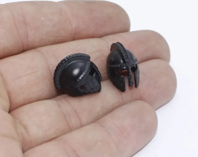 Black Spartan Helmet Gladiator Bead DIY Charm Spacer Beads Fit Men Bracelet USA