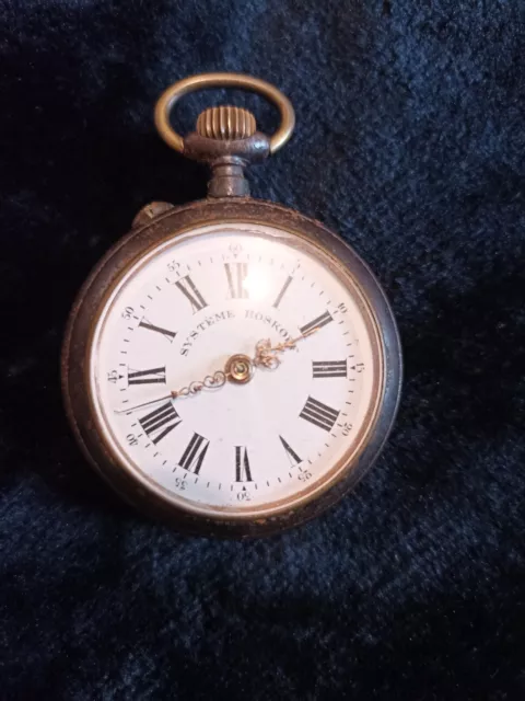 Ancienne montre A Gousset  Système Roskopf