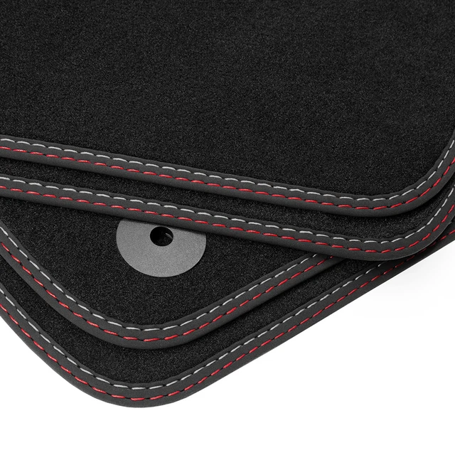 Tapis De Sol BMW X1 F48 - Set De 4 Pièces En Velours Premium - Forme 100% Adaptée - Noir - Neuf Avec Fixation D'origine