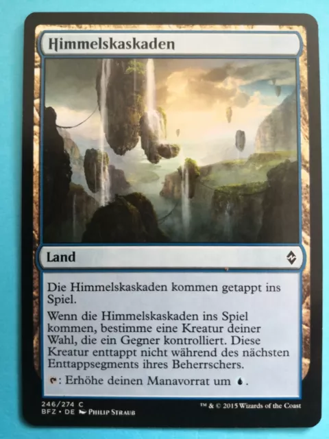 Himmelskaskaden, MTG, Magic the Gathering, Selten, Land, blau, Kampf um Zendikar