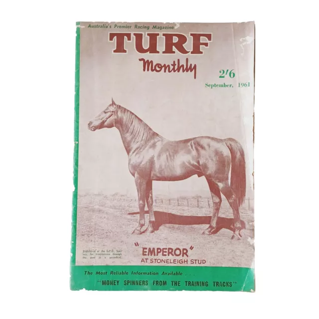 Turf Monthly Magazine - September 1961 - Vintage