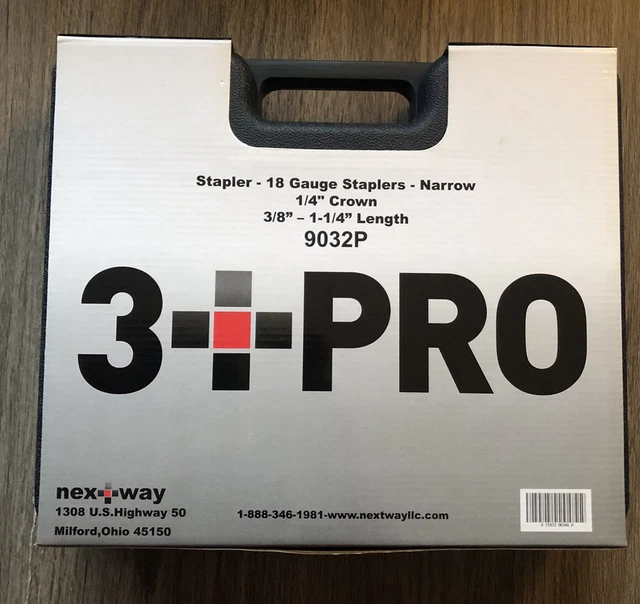 3 PRO 9025P Narrow Crown 18-Gauge Stapler 3/8 - 1-Inch New In box