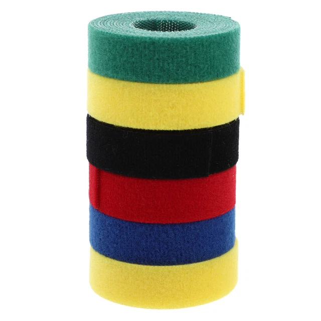 Wrap-It Storage Lot De 50 Attaches Autoagrippantes Pour Câbles Multicolores De 12,7 Cm – Attaches De Câble Réutilisables Pour La Gestion Des Cordons Et L'organisation Du Bureau Ou Du Bureau