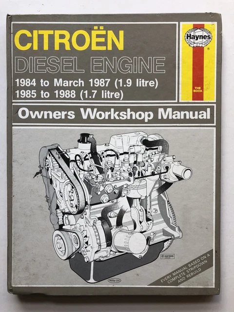 CITROEN DIESEL ENGINE Haynes Owners Workshop Service Manual 1984