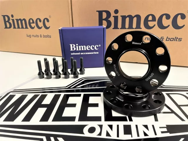 BIMECC Black Wheel Spacers 10mm BMW 3 Series E90 E91 E92 E93