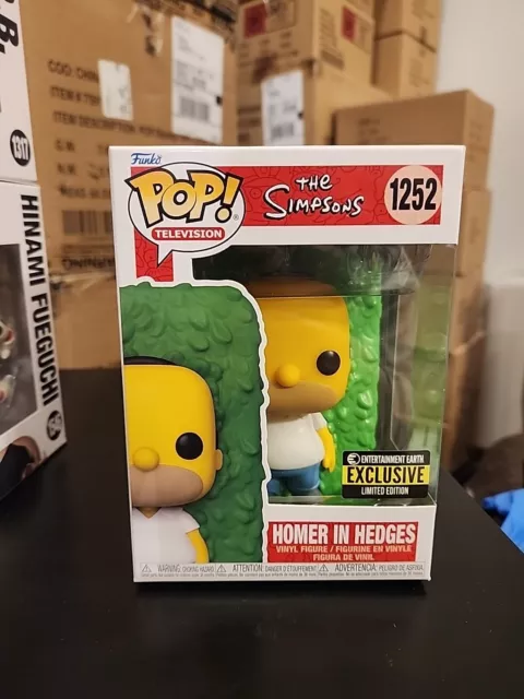 Funko Pop! TV: The Simpsons - Homer in Hedges Entertainment Earth Exclusive