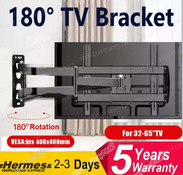 TV Wall Bracket Mount Tilt Swivel Samsung LG Toshiba 32 40 43 50 55 60 65 Inch