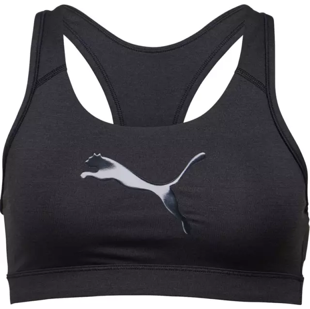 Puma Womens Grey Power Shape Forever Sports Bra UK Size 8 #REF83