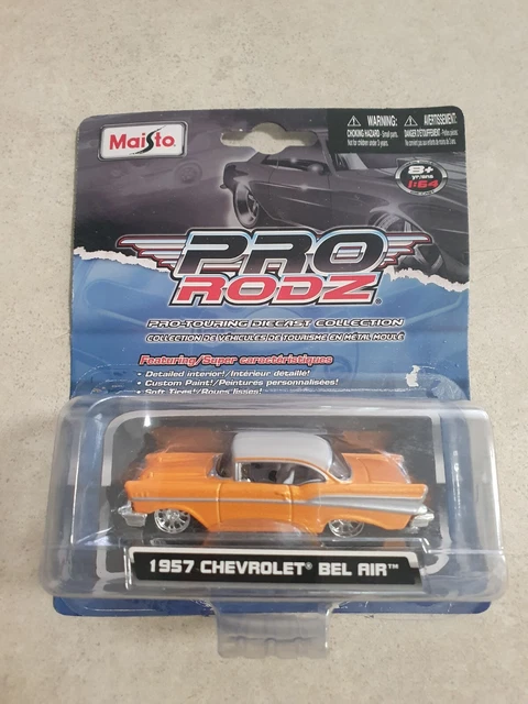 1:64 MAISTO PRO RODZ 1957 CHEVROLET BEL AIR (GOLD)