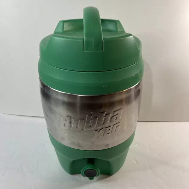 Bubba KEG 128oz 3.8L Stainless Steel & Green Large Insulated Thermos Pour Spout