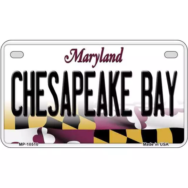 Chesapeake Bay Maryland Novelty Metal Motorcycle Plate MP-10510