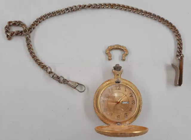 Vintage Circa 2000 Worlds Best Dad Pocket Watch, For Parts or Repair, As-IsPARTS