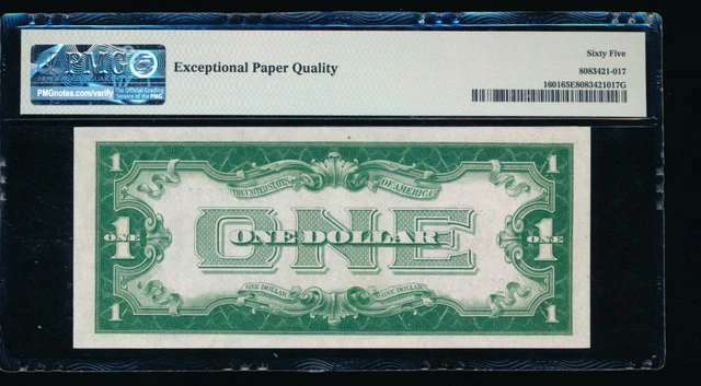 AC 1928A $1 Silver Certificate PMG 65 EPQ G-A block  Fr 1601 2