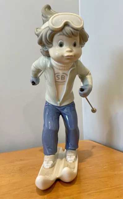 NEW/MINT RETIRED Lladro 5136 “Sports Billy Skier” VERY RARE!!!!  CRV $4,990 3