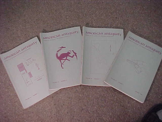 Complete set of 4-1994 American Antiquity-Journal Society American Archaeology