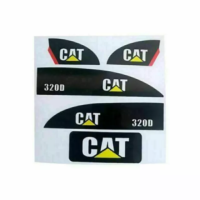 1/14 CAT 320D Sticker Set for Huina 550 15 Channel RC Excavator Amewi Decals BUS