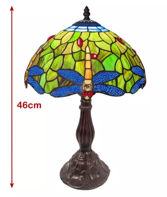 Tiffany Dragonfly, Green Medium Table Lamp 46cm