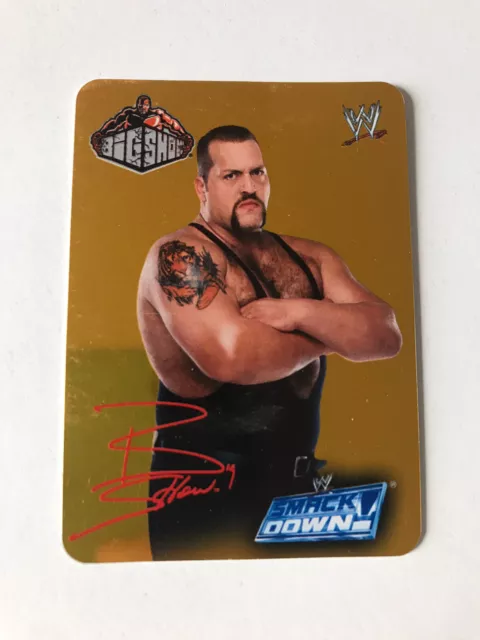 Card wrestling  - WWE WWF - Big Show - signed gold