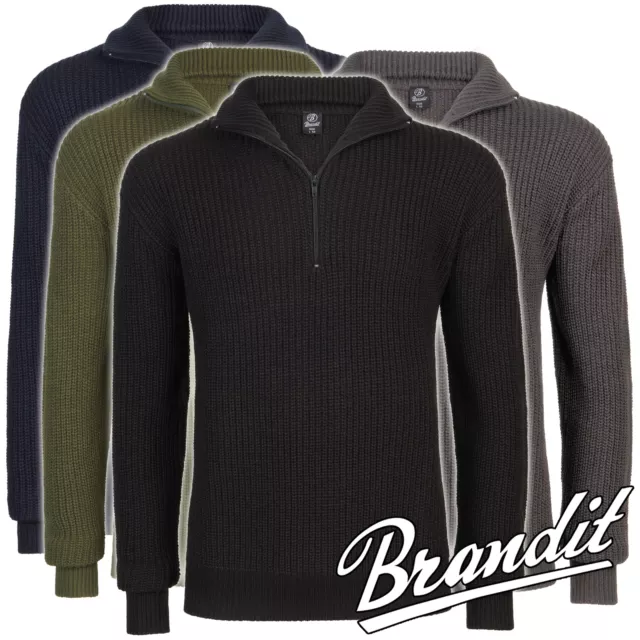 Brandit Marine Troyer Pullover Arbeitspullover Isländer Seemannspullover S-4XL