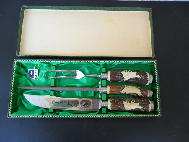 Baron Solingen - 3 parties. Couverts de chasse - Acier