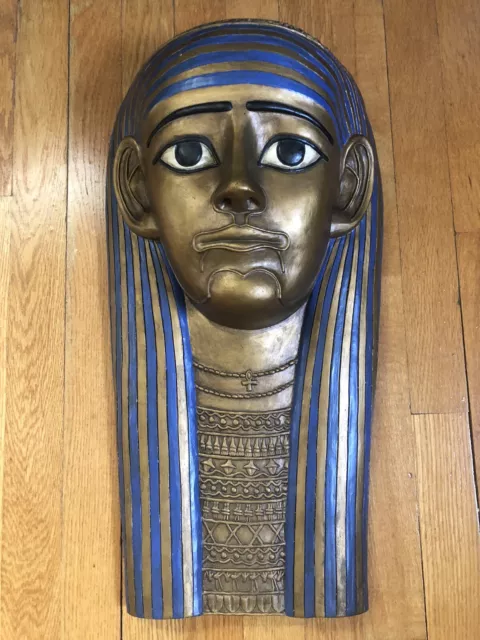 Vintage Tuscano Ancient Hawara Mummy Wall Mask Replica