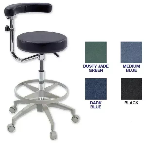 Dental Assistant  Stool Round Seat Adjustable