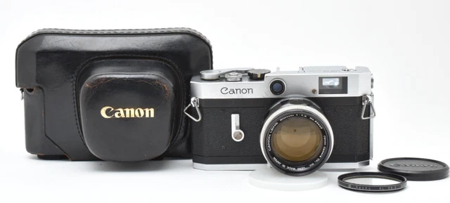 Canon Télémètre Flash Unité V Ancien - Avec Étui Cuir Original